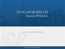 Tablet Screenshot of duncanmorin.com